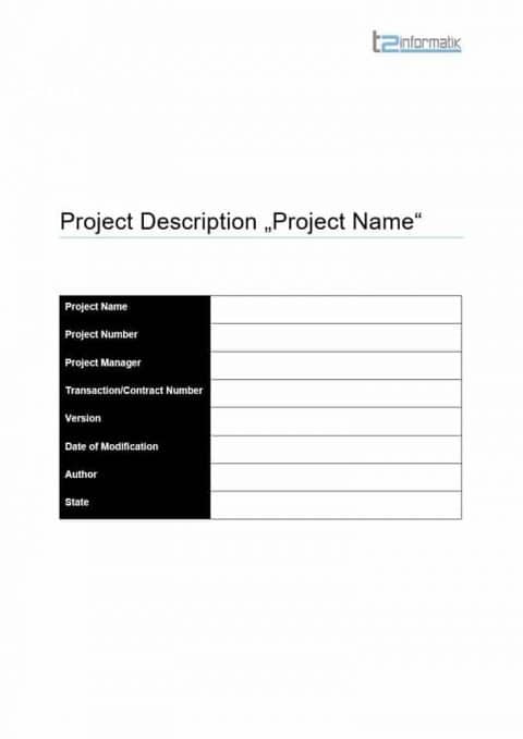 Project Description Template Downloads t2informatik