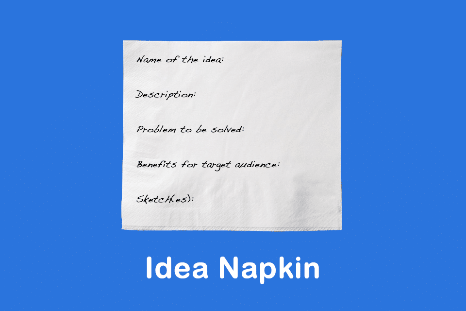 Idea Napkin - The quick documentation of ideas