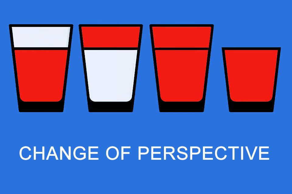 Change of perspective - the conscious view from another direction