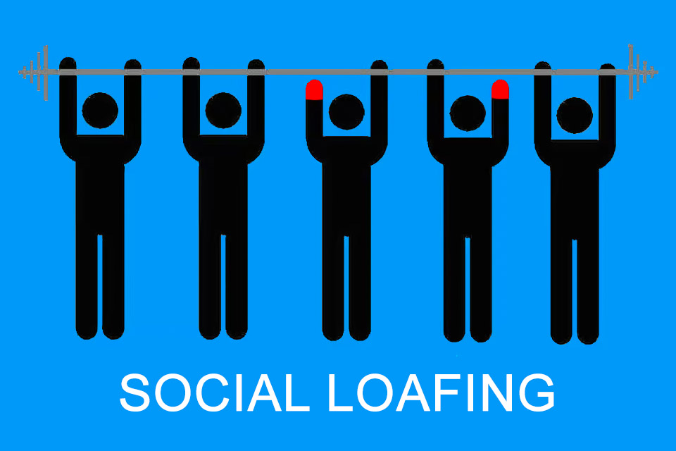 Social Loafing - reducing individual performance due to lack of visibility in the team