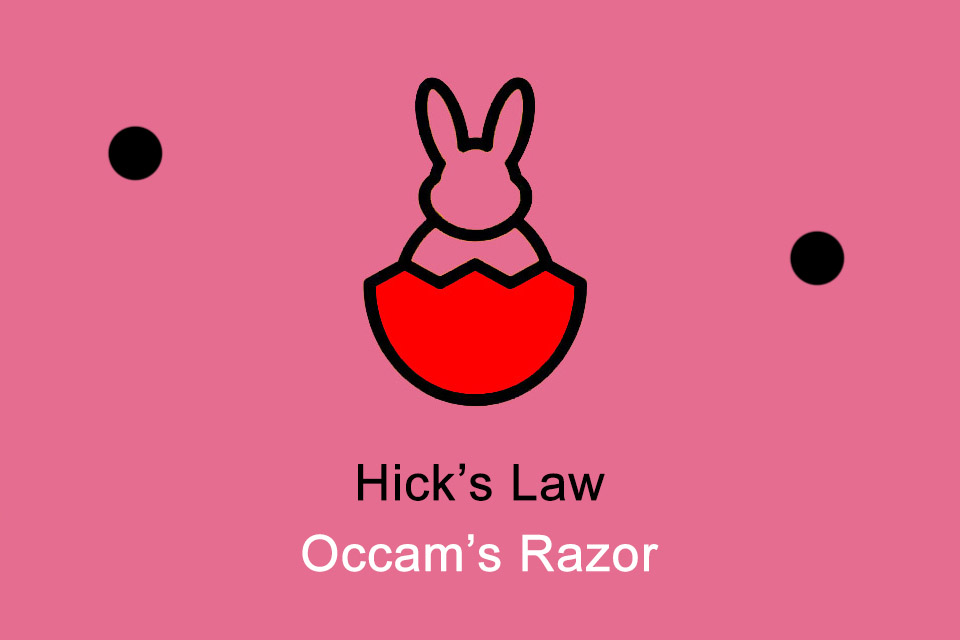 Design meets Easter Bunny: Hick's Law and Occam's Razor