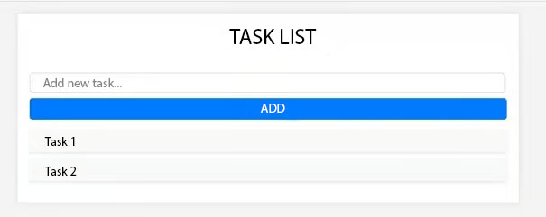 Prototype task list