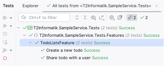 Result after test tun Result after test tun