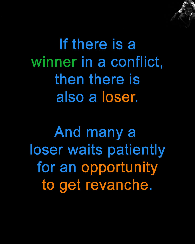 Winner and losers in conflicts