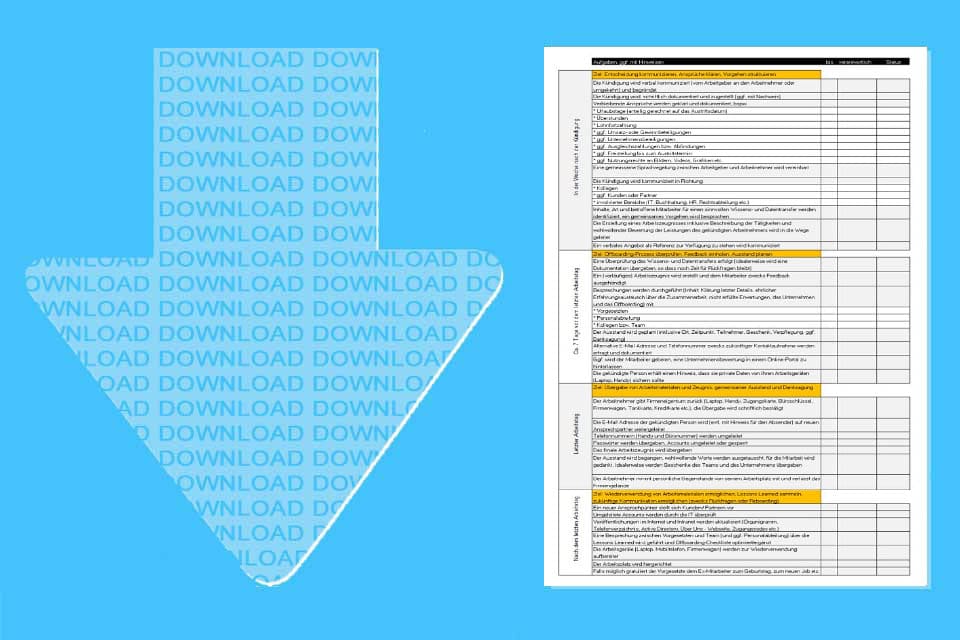 Offboarding Checkliste Downloads T2informatik