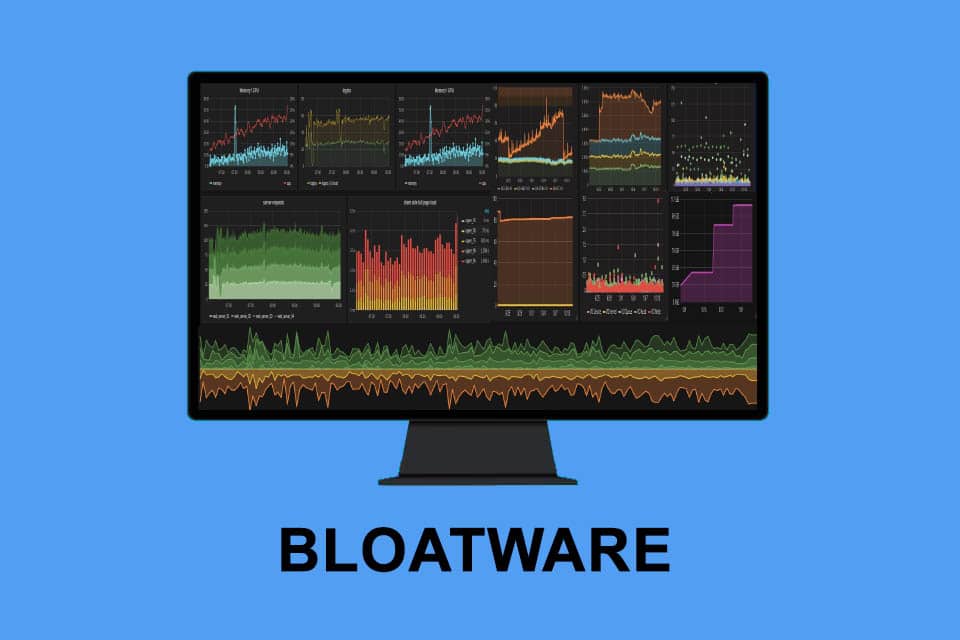 Bloatware - Software mit übermäßiger Anzahl von unnötigen, nicht benutzten Features