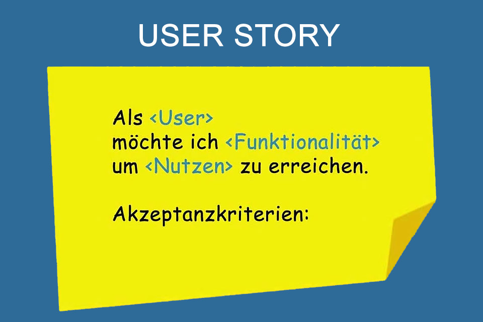 User Story - eine Funktionsbeschreibung aus Anwendersicht, die einen Nutzen bietet