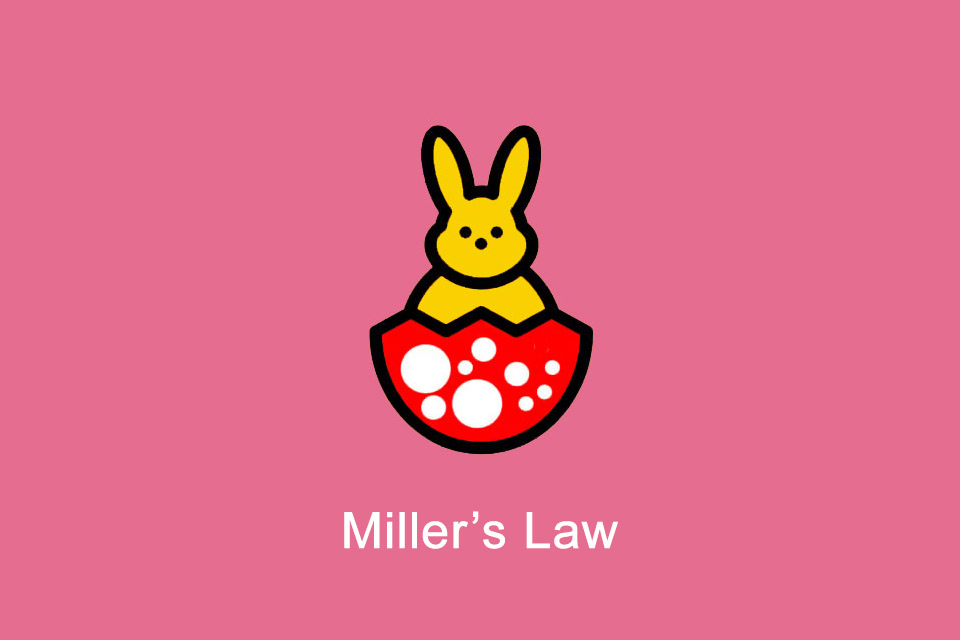 Design trifft Osterhase: Miller's Law