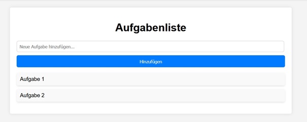 Prototyp Aufgabenliste