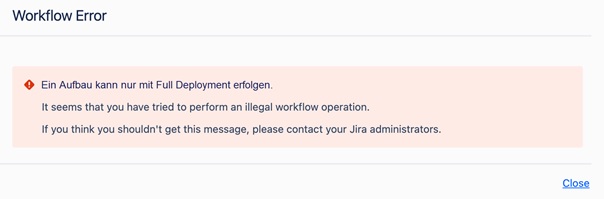 Fehlermeldung des Validators