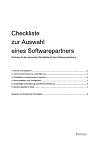 Checkliste Auswahl Softwarepartner zum Mitnehmen