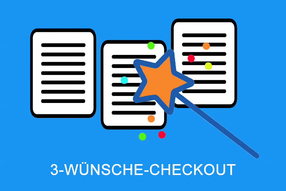 3-Wünsche-Checkout - Wünsche für ein nachfolgendes Event äußern