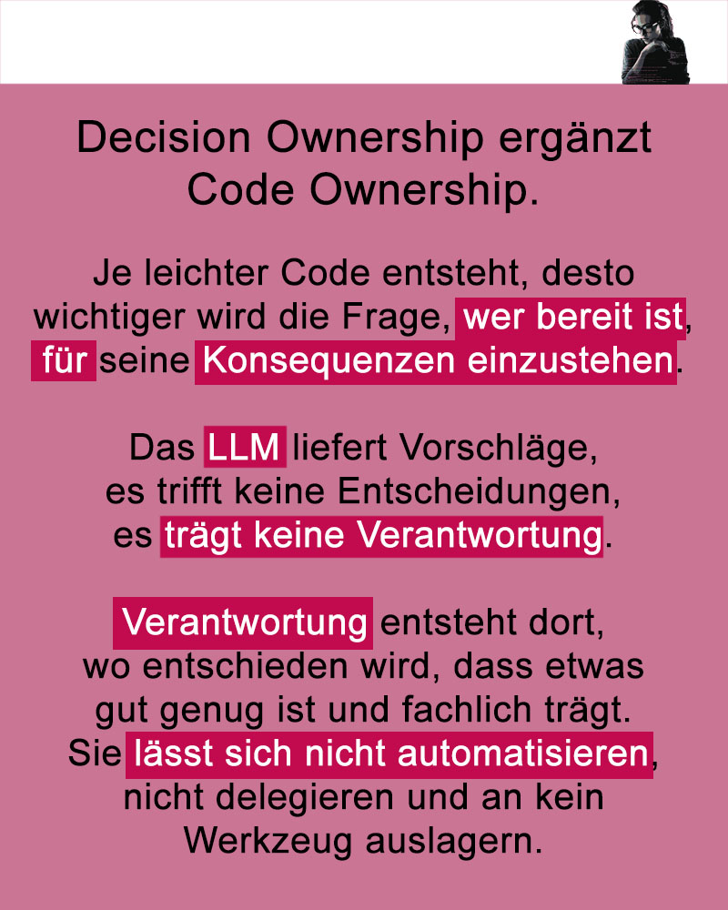 Decision Ownership ergänzt Code Ownership