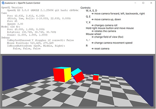 Example application with Avalonia UI and OpenTK Example application with Avalonia UI and OpenTK