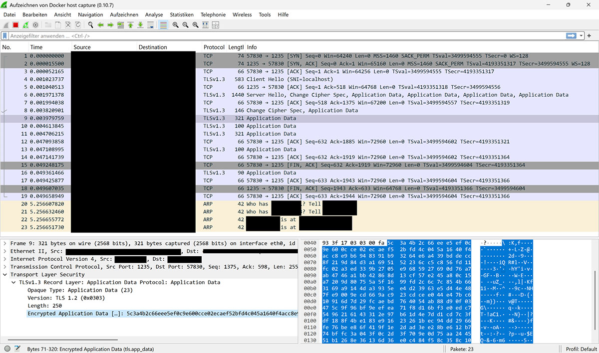 Nachrichtenübermittlung ohne "Hello World"