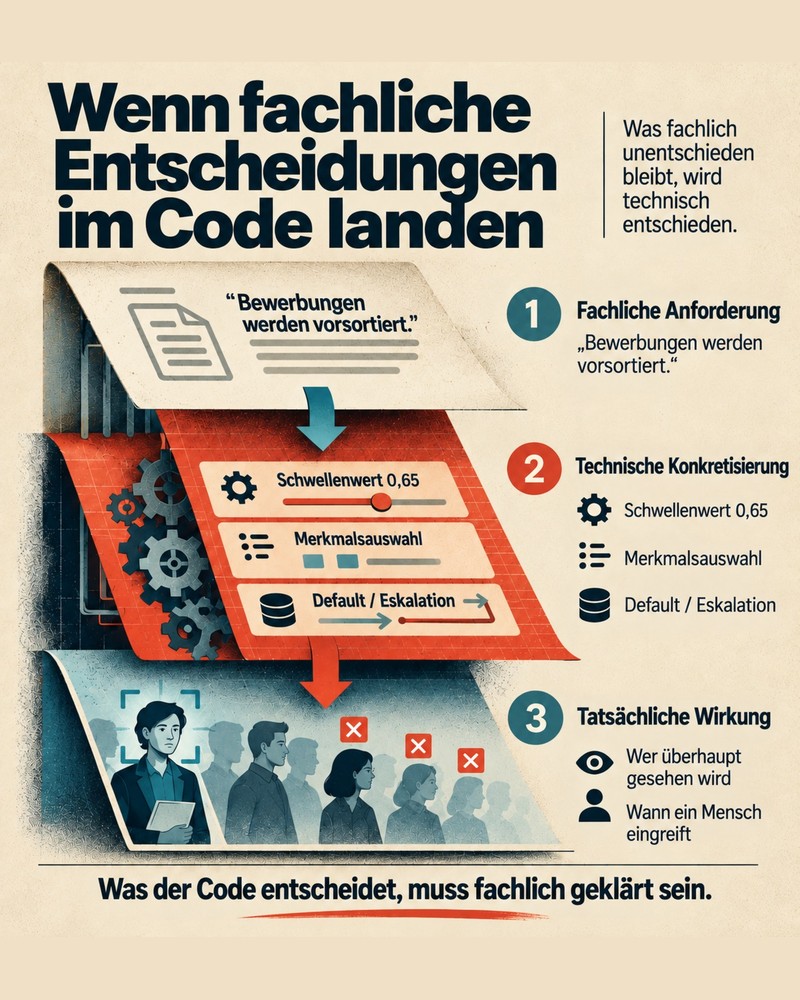 Von der Anforderung zur tatsächlichen Wirkung