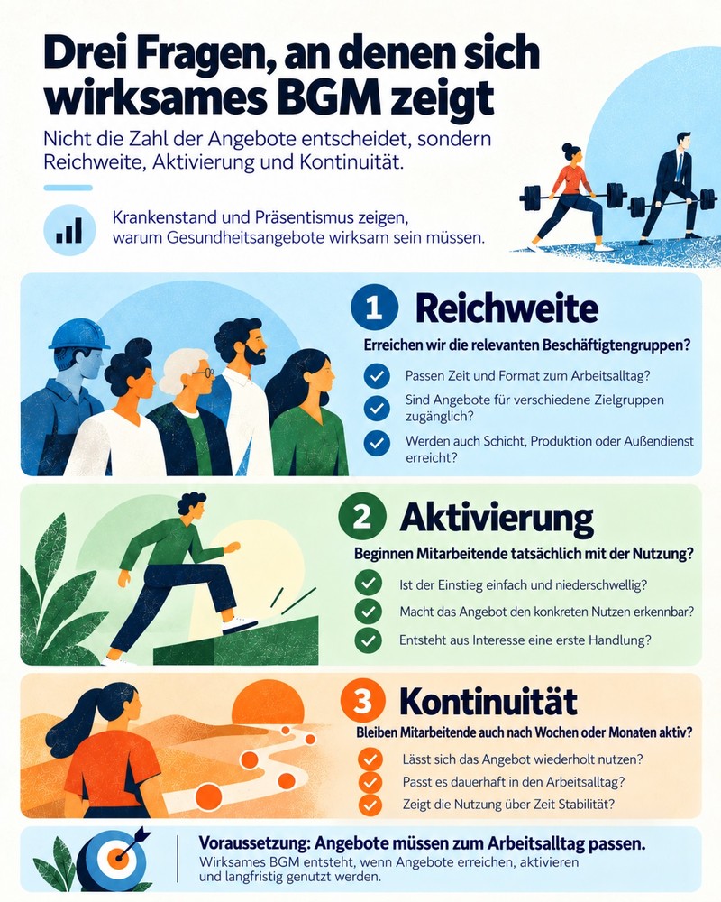 Drei Fragen, an den sich wirksames BGM zeigt